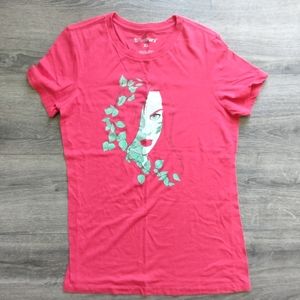 Tee Fury Short Sleeve Red Tshirt Girls Size XL 100% Cotton